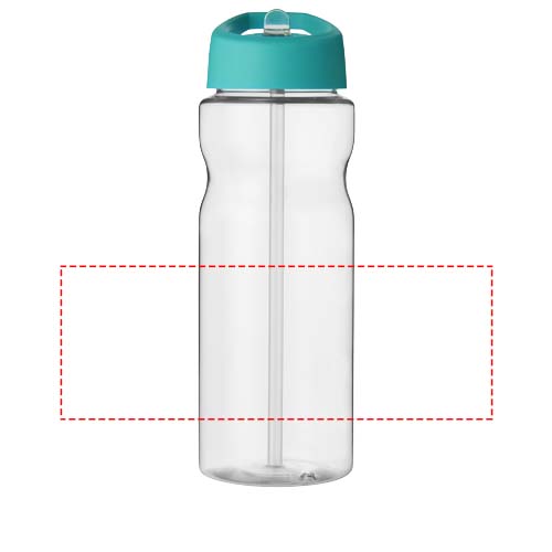 H2O Active® Base Tritan™ 650 ml Sportflasche mit Ausgussdeckel - transparent klar / aquablau – Bild 6