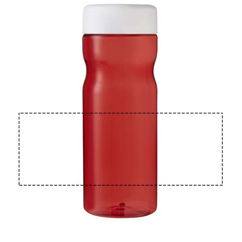 H2O Active® Base Tritan™ 650-ml-Sportflasche mit Drehdeckel - rot / weiss – Bild 8