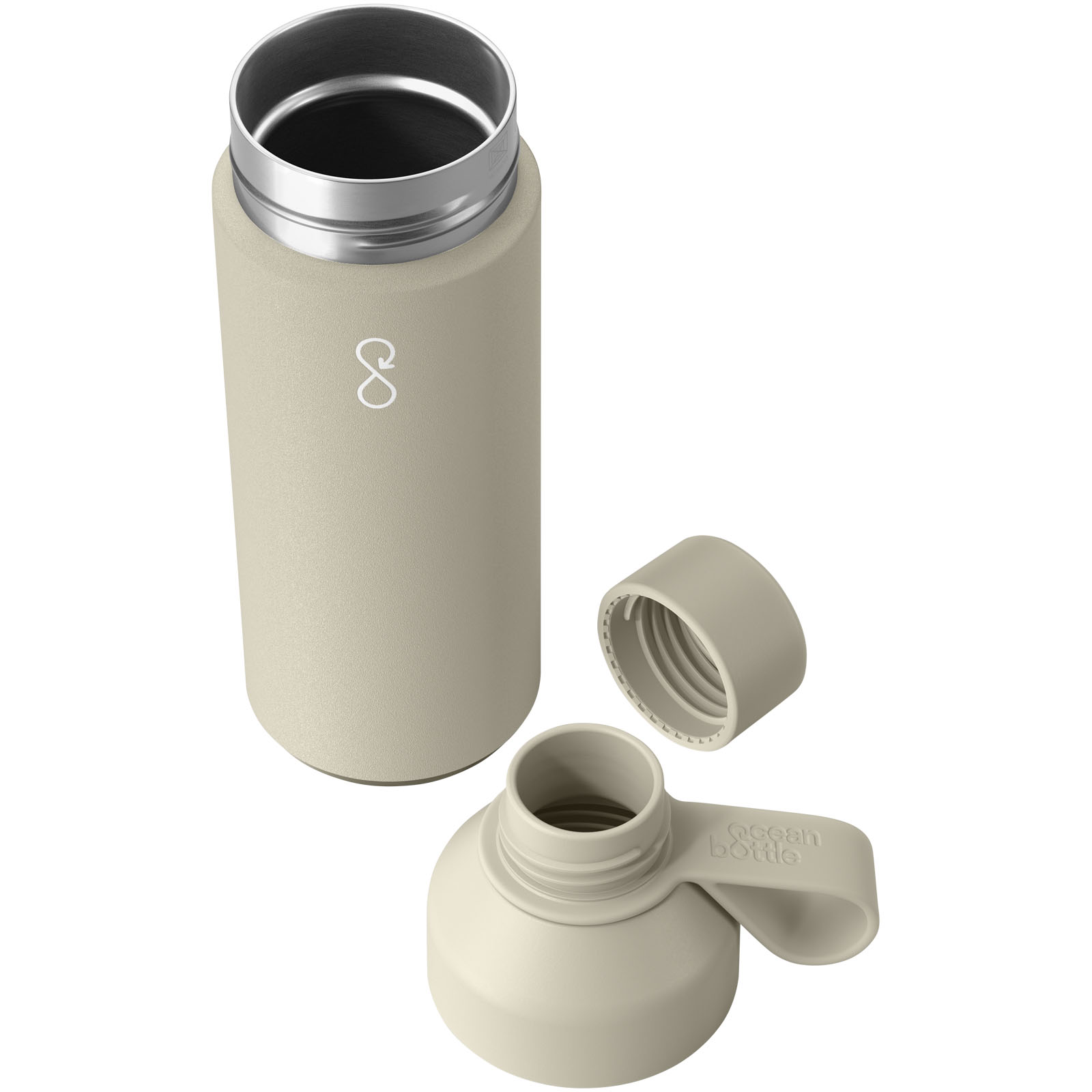 Ocean Bottle 500 ml vakuumisolierte Flasche - sandstone - Extra 1