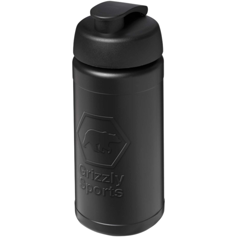 Baseline Rise 500 ml Sportflasche mit Klappdeckel - schwarz - Hauptfoto