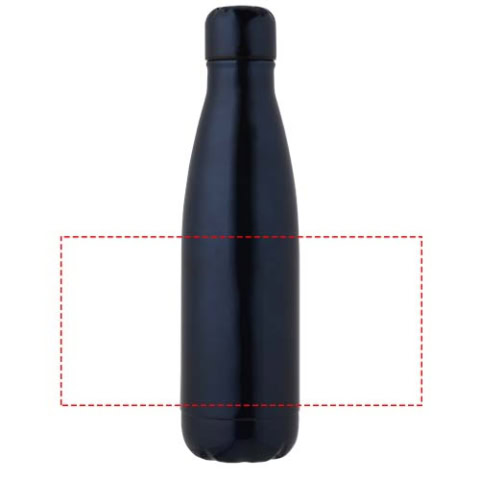 Cove 500 ml RCS-zertifizierte vakuumisolierte Edelstahlflasche - navy – Bild 9