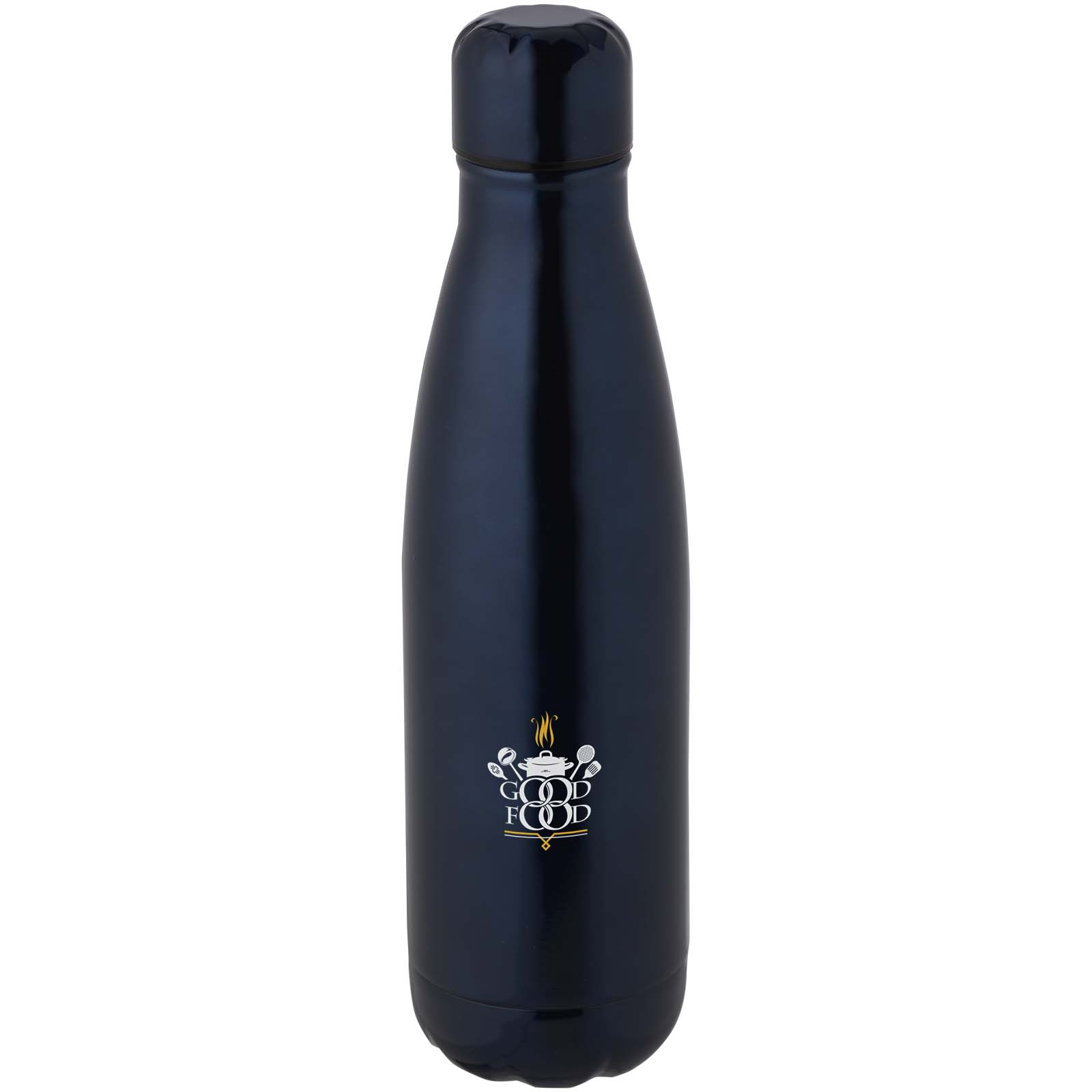Cove 500 ml RCS-zertifizierte vakuumisolierte Edelstahlflasche - navy - Logo 1