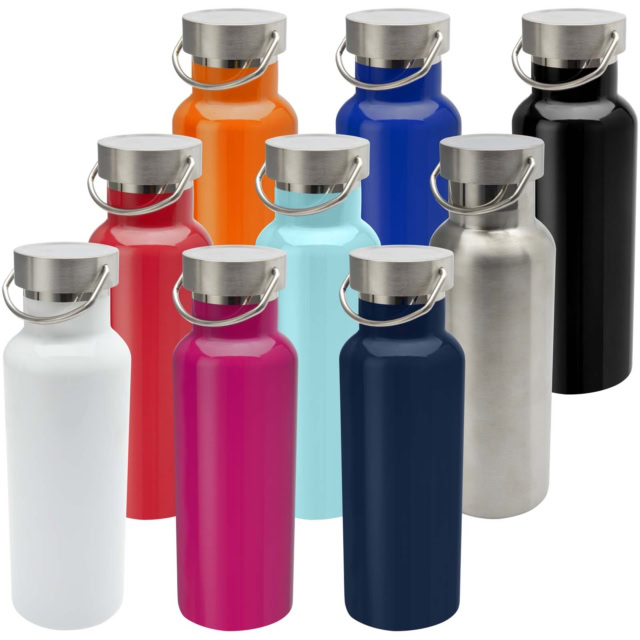 Thor 500 ml RCS-zertifizierte Trinkflasche aus Edelstahl - weiss - Gruppe