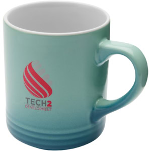Laguna Keramiktasse 330 ml - türkis - Logo 1