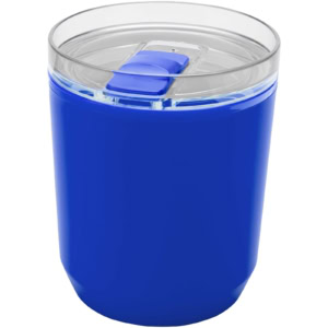 Hudson 180 ml doppelwandiger Becher aus recyceltem Kunststoff - blau - Hauptfoto