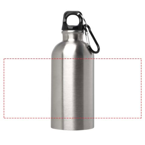 Oregon 400 ml RCS-zertifizierte, einwandige Trinkflasche aus Edelstahl mit Karabinerhaken - silber – Bild 11