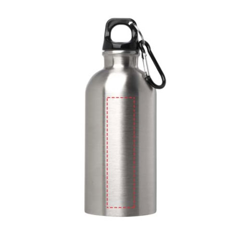 Oregon 400 ml RCS-zertifizierte, einwandige Trinkflasche aus Edelstahl mit Karabinerhaken - silber – Bild 10