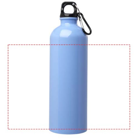Oregon 750 ml RCS-zertifizierte, einwandige Trinkflasche aus Edelstahl mit Karabinerhaken - wolkenblau – Bild 7