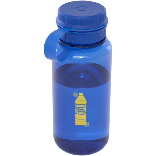 Ryder 900 ml RCS-zertifizierte RPET-Sportflasche mit Multifunktionsdeckel - royalblau - Logo 1