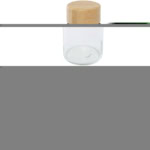 Porto 500 ml Glas-Flasche mit Silikongriff und Bambusdeckel - schwarz - Hauptfoto