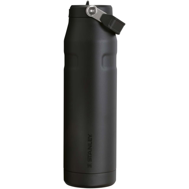 Stanley IceFlow™ 2.0 1060 ml Flasche mit Flip-Trinkhalm - schwarz - Vorderseite