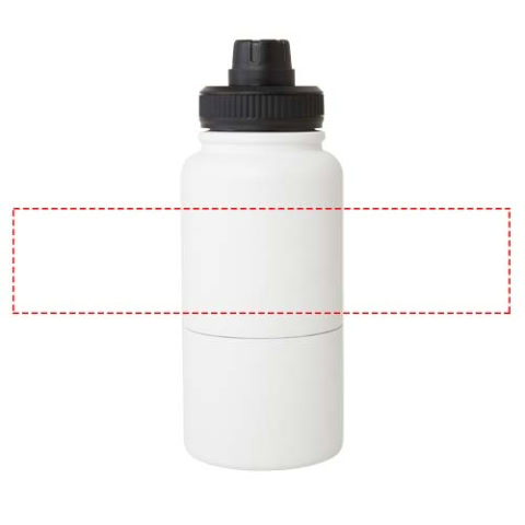 Dupeca 840 ml RCS-zertifizierte Isolierflasche aus Edelstahl - weiss – Bild 11