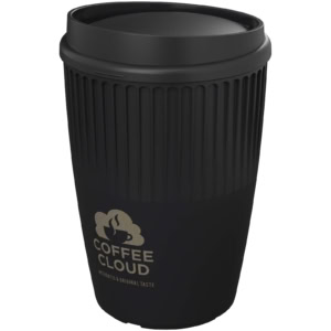 Cirrus 350 ml Becher - schwarz - Logo 1