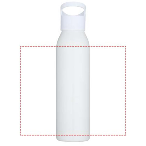 Sky 650 ml RCS-zertifizierte, einwandige Trinkflasche aus recyceltem Edelstahl - weiss – Bild 8