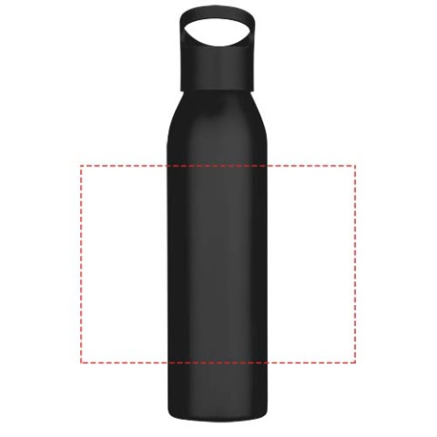Sky 650 ml RCS-zertifizierte, einwandige Trinkflasche aus recyceltem Edelstahl - schwarz – Bild 8