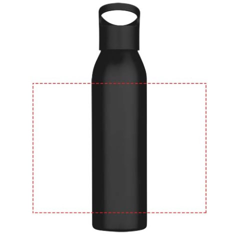 Sky 650 ml RCS-zertifizierte, einwandige Trinkflasche aus recyceltem Edelstahl - schwarz – Bild 9