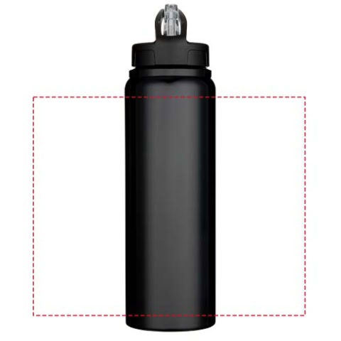 Fitz 800 ml RCS-zertifizierte, einwandige Trinkflasche aus recyceltem Edelstahl - schwarz – Bild 9