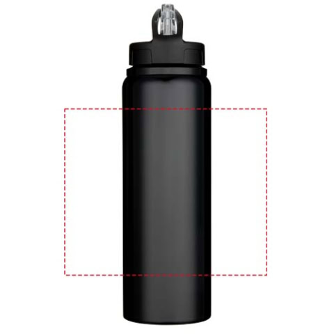 Fitz 800 ml RCS-zertifizierte, einwandige Trinkflasche aus recyceltem Edelstahl - schwarz – Bild 10
