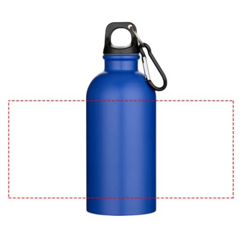 Oregon 400 ml matte RCS-zertifizierte einwandige Trinkflasche aus recyceltem Edelstahl mit Karabinerhaken - royalblau – Bild 7