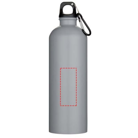 Oregon 750 ml matte RCS-zertifizierte, einwandige Trinkflasche aus recyceltem Edelstahl mit Karabinerhaken - grau – Bild 6