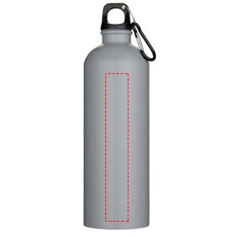 Oregon 750 ml matte RCS-zertifizierte, einwandige Trinkflasche aus recyceltem Edelstahl mit Karabinerhaken - grau – Bild 9