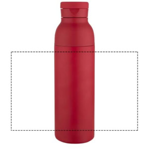 Illuminate 650 ml RCS doppelwandige Isolierflasche aus recyceltem Edelstahl - rot – Bild 10