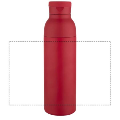 Illuminate 650 ml RCS doppelwandige Isolierflasche aus recyceltem Edelstahl - rot – Bild 10