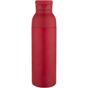 Illuminate 650 ml RCS doppelwandige Isolierflasche aus recyceltem Edelstahl - rot - Vorderseite