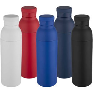 Illuminate 650 ml RCS doppelwandige Isolierflasche aus recyceltem Edelstahl - rot - Gruppe