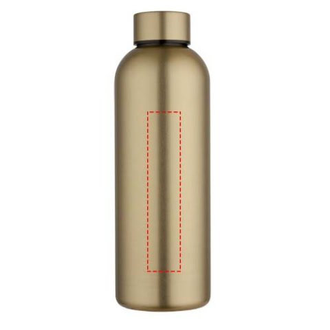 Spring 750 ml RCS-zertifizierte einwandige Trinkflasche aus recyceltem Edelstahl - gold – Bild 7