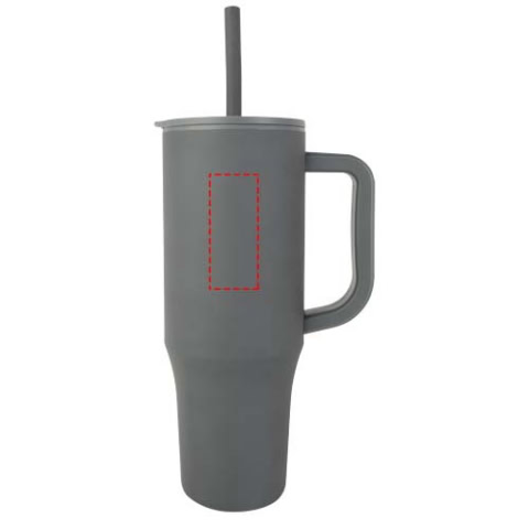 Brady 900 ml RCS-zertifizierter Isolierbecher mit Silikon Trinkhalm - grau – Bild 9