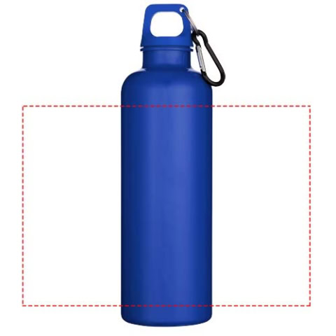Oregon 750 ml einfarbige RS-zertifizierte Wasserflasche aus recyceltem Kunststoff mit Karabinerhaken - royalblau – Bild 6
