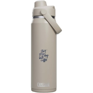 Camelbak® Thrive Chug VSS 740 ml Trinkflasche aus Edelstahl mit Schraubverschluss - hellgrau - Logo 1