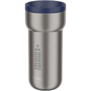 Mepal Ellipse 375 ml Edelstahl Thermobecher - vivid blau - Logo 1