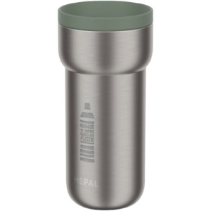 Mepal Ellipse 375 ml Edelstahl Thermobecher - grün - Logo 1