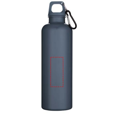 Oregon 750 ml einfarbige RS-zertifizierte Wasserflasche aus recyceltem Kunststoff mit Karabinerhaken - hale blau – Bild 5