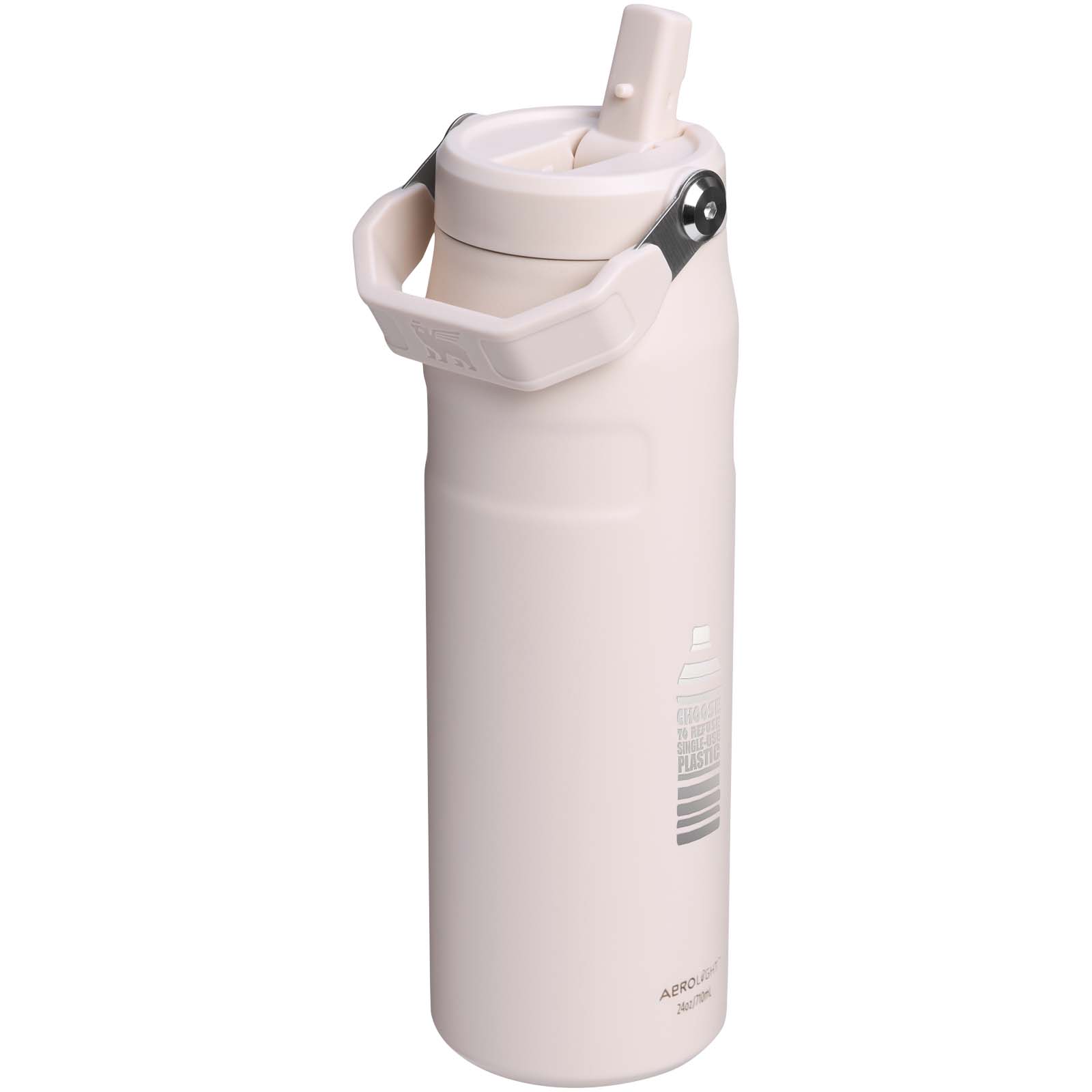 Stanley IceFlow™ 2.0 700 ml Flasche mit Flip-Trinkhalm - hellrosa - Logo 1