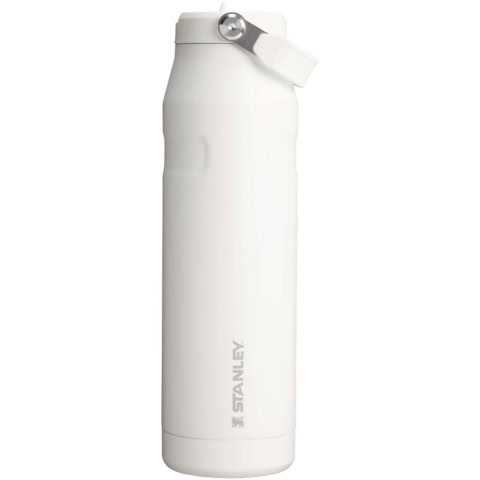 Stanley IceFlow™ 2.0 1060 ml Flasche mit Flip-Trinkhalm - weiß gefrosted - Vorderseite