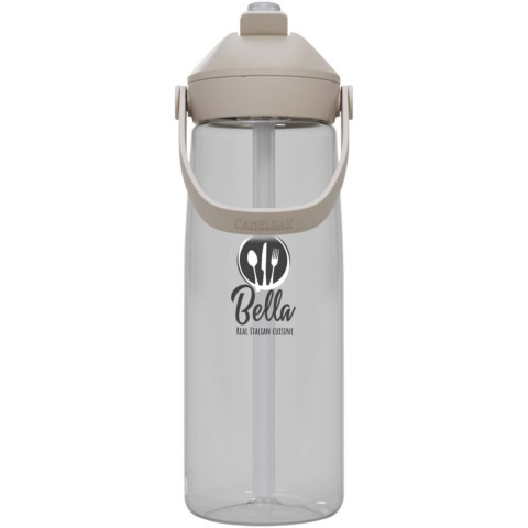 Camelbak® Thrive Flip 750 ml Tritan Renew Trinkflasche mit Flip Strohhalm - transparent klar - Logo 1