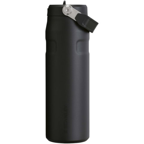 Stanley IceFlow™ 2.0 700 ml Flasche mit Flip-Trinkhalm - schwarz - Vorderseite
