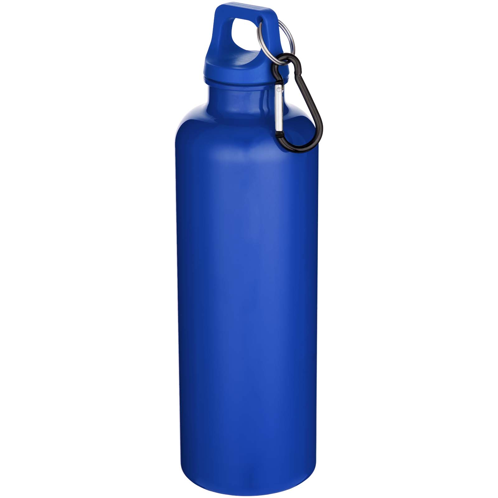 Oregon 750 ml einfarbige RS-zertifizierte Wasserflasche aus recyceltem Kunststoff mit Karabinerhaken - royalblau - Hauptfoto