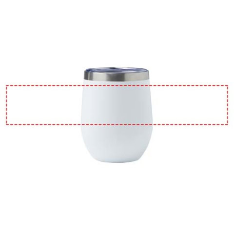Corzo 350 ml RCS-zertifizierter Kupfer-Vakuum Isolierbecher aus recyceltem Edelstahl - weiss – Bild 10