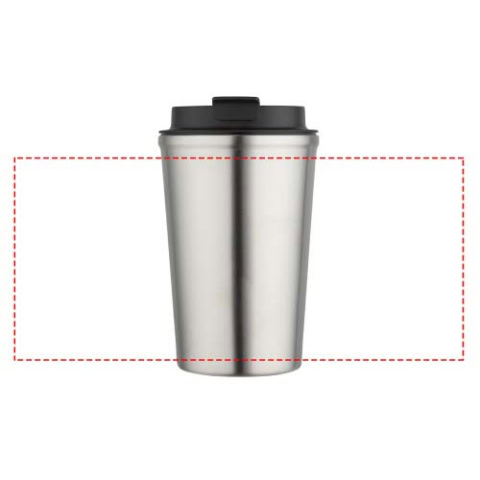 Newport 350 ml doppelwandiger, vakuumisolierter Becher aus Edelstahl - mattsilber – Bild 10