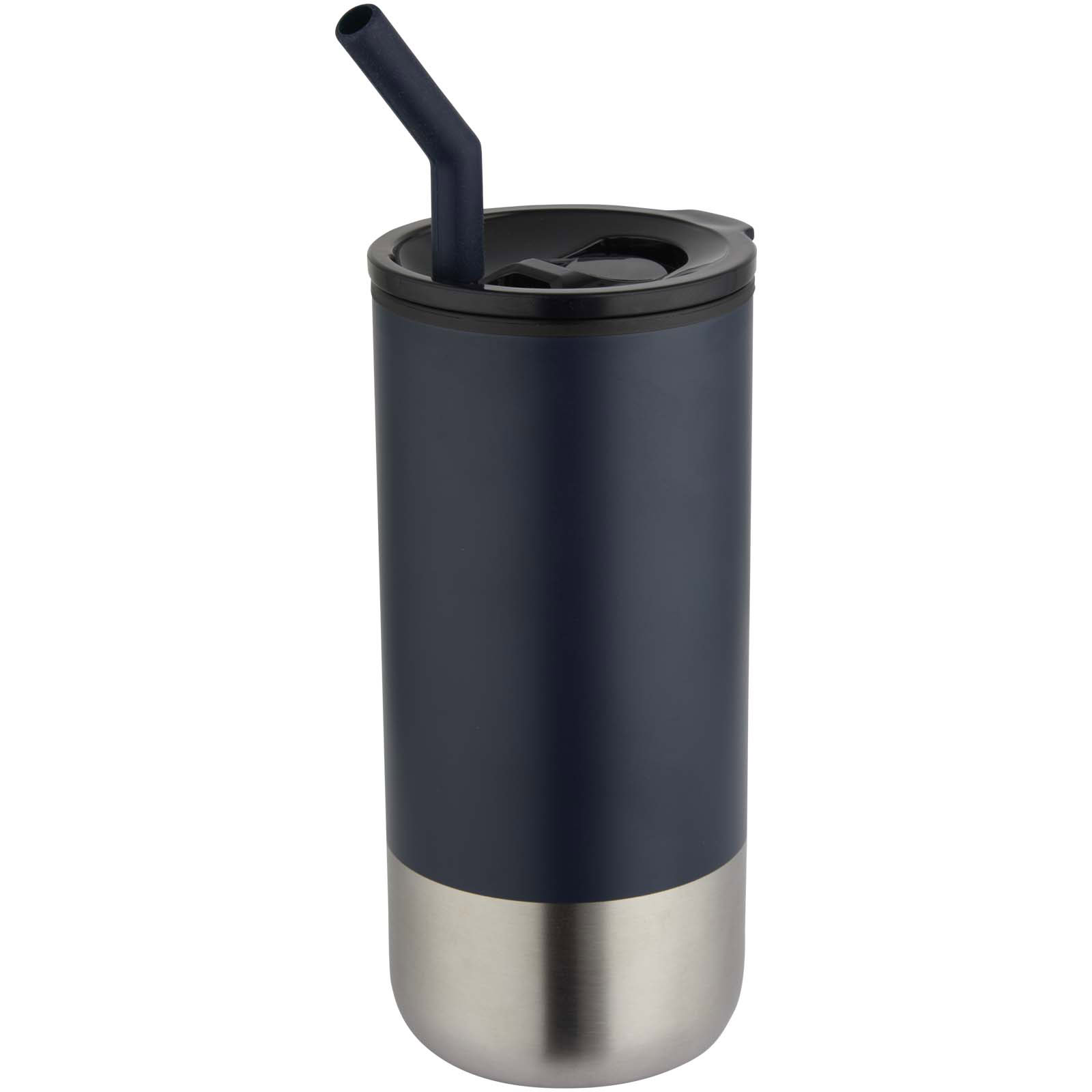 Grayson 480 ml RCS recycelter Isolierbecher mit Trinkhalm - navy - Hauptfoto