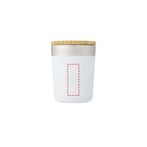 Lagan 330 ml Kupfer-Vakuum Isolierbecher mit Bambusdeckel - weiss – Bild 12