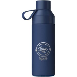 Ocean Bottle 500 ml 3 in 1 Set - Ozeanblau - Logo 1