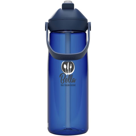 Camelbak® Thrive Flip 750 ml Tritan Renew Trinkflasche mit Flip Strohhalm - royalblau - Logo 1