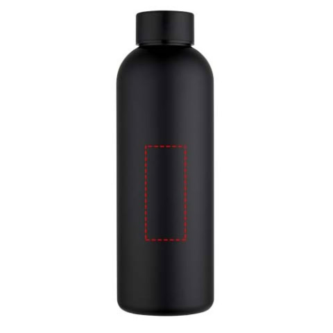 Spring 750 ml RCS-zertifizierte einwandige Trinkflasche aus recyceltem Edelstahl - schwarz – Bild 6
