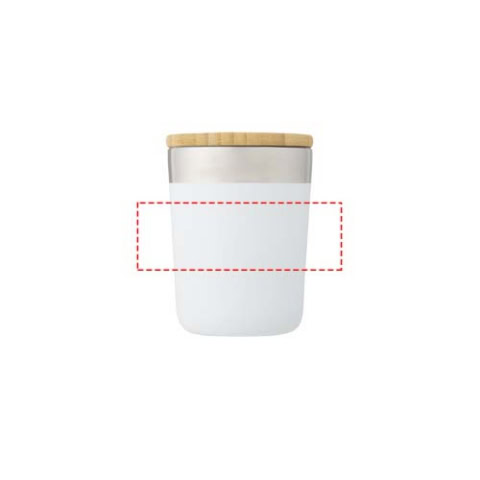 Lagan 330 ml Kupfer-Vakuum Isolierbecher mit Bambusdeckel - weiss – Bild 14