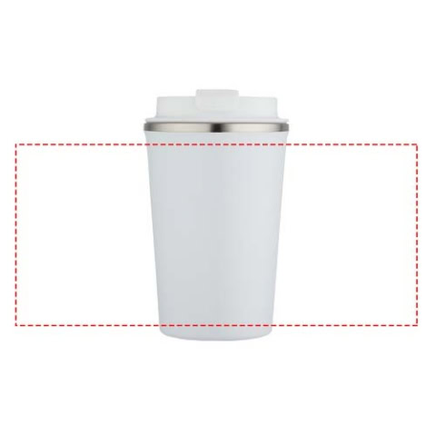 Newport 350 ml doppelwandiger, vakuumisolierter Becher aus Edelstahl - weiss – Bild 10